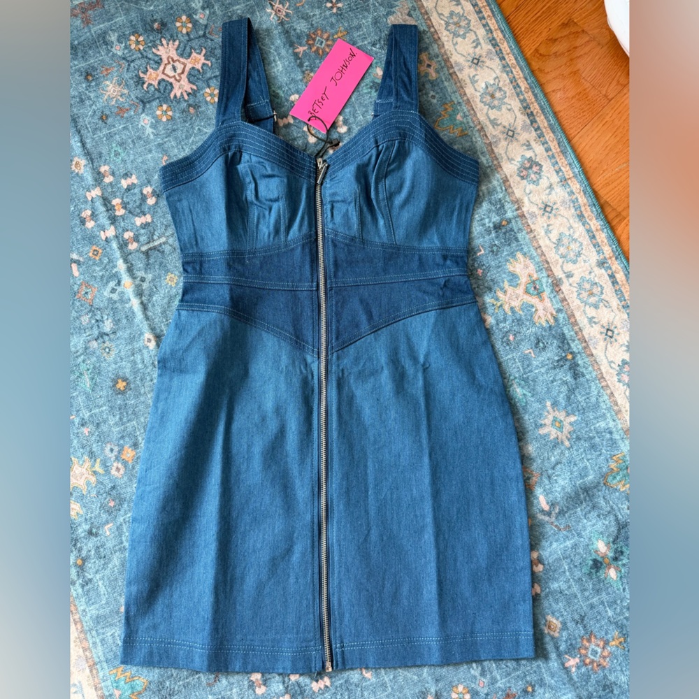Betsey Johnson Denim Blue Kids One Piece
